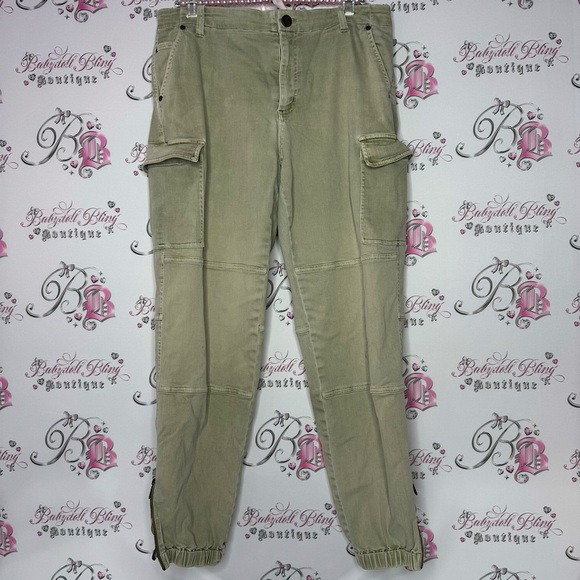 MICHAEL Michael Kors Pants - Michael kors cargo pants green olive military pockets zippers gold hardware